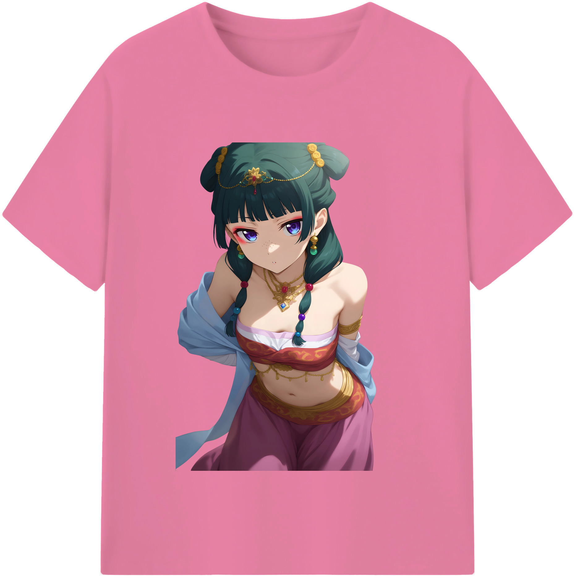 （画像用） 薬屋のひとりごと The Apothecary Diaries 綿100％半袖Tシャツ（フロントプリント）